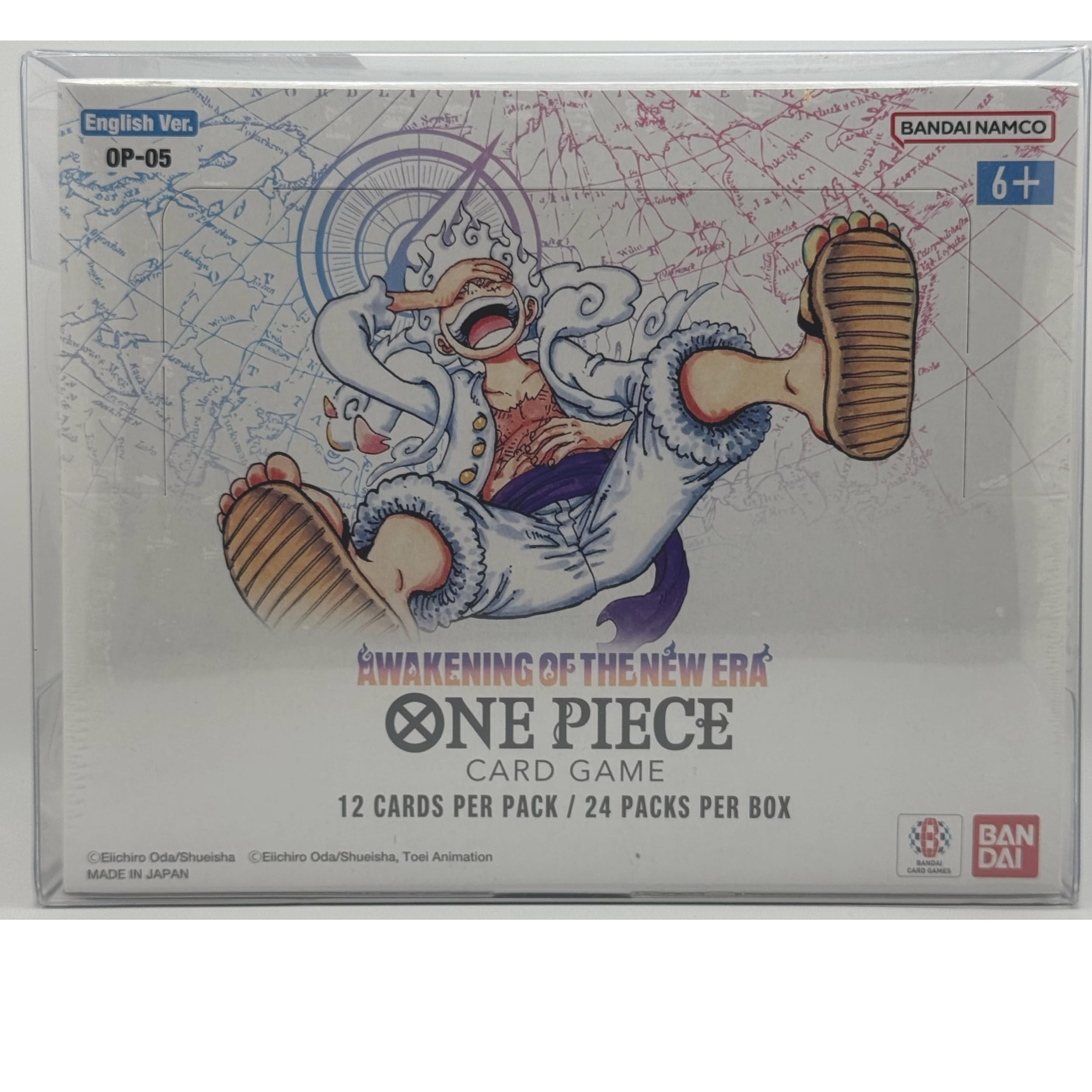 EVORETRO PET Protectors One Piece Booster Box (English, OPP 4-6, 0.40mm, 5-Pack) – Clear Protective Cases for TCG Display – Fits One Piece Card Game, Pokémon, MTG, and Collectible Trading Cards