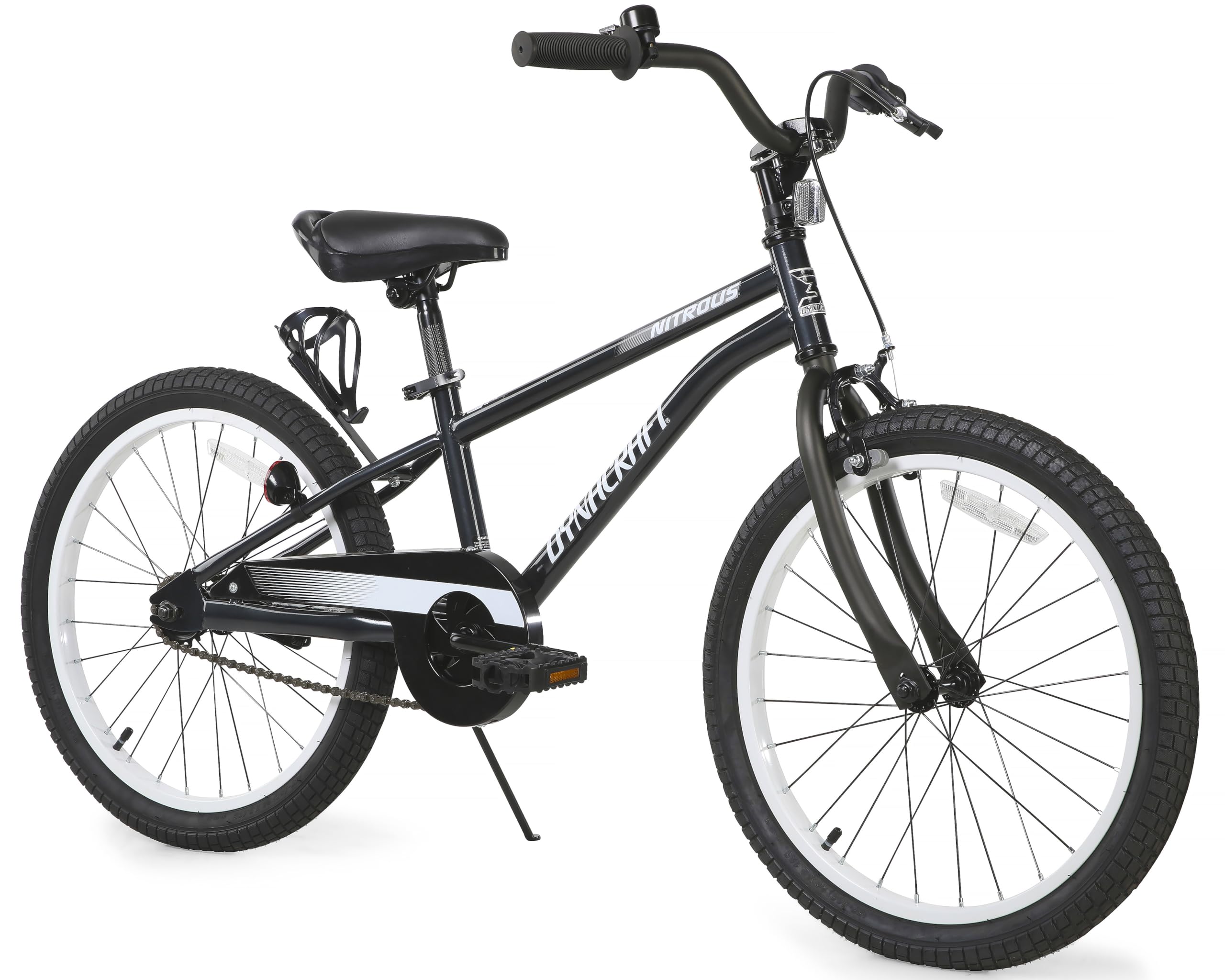 Dynacraft Nitrous 16, 18, and 20 Inch Kids Bike, Boys Bike with Training Wheels, Easy Assembly Kids Bicycle, Bicycle for Kids Age 5-12, Bike for 5 Year Old Boy, Bike with Training Wheels or Kickstand