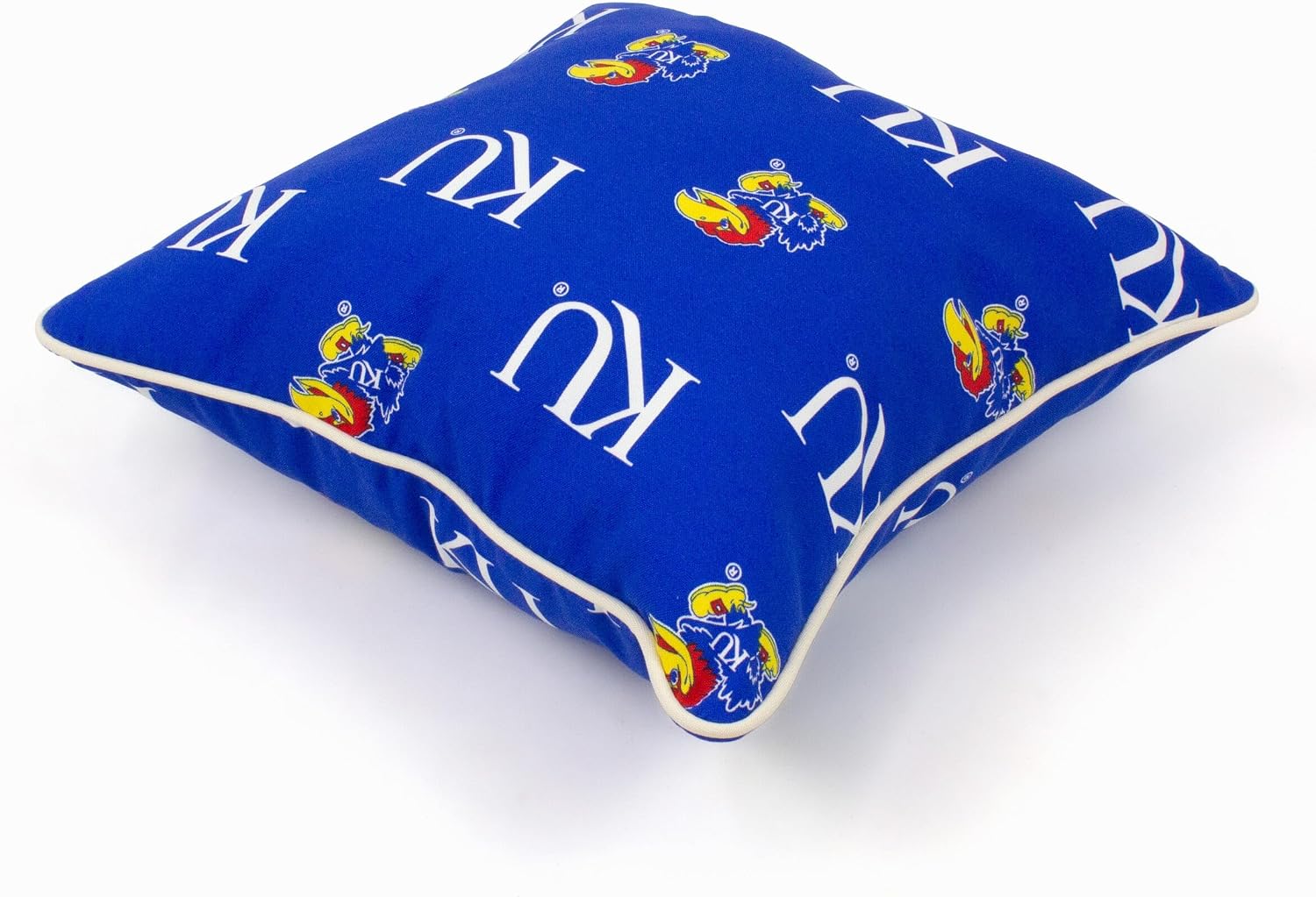 College Covers Kansas Jayhawks Outdoor Decorative Throw Pillow, 16" x 16"