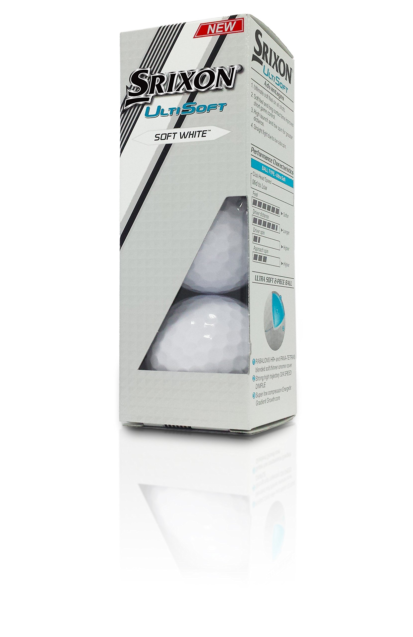 Srixon Ultisoft, Palline da Golf a 4 Strati Unisex Adulto