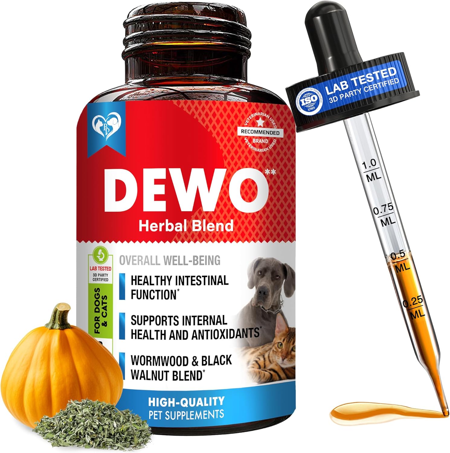Natural Intestinal Defense for Dogs & Cats – Herbal Cleanse with Wormwood, Black Walnut – Promotes Healthy Gut & Flora Balance – Advanced Broad Spectrum Formula – Made in USA Natural Intestinal Defense for Dogs & Cats – Herbal Cleanse with Wormwood, Black Walnut – Promotes Healthy Gut & Flora Balance – Advanced Broad Spectrum Formula – Made in USA