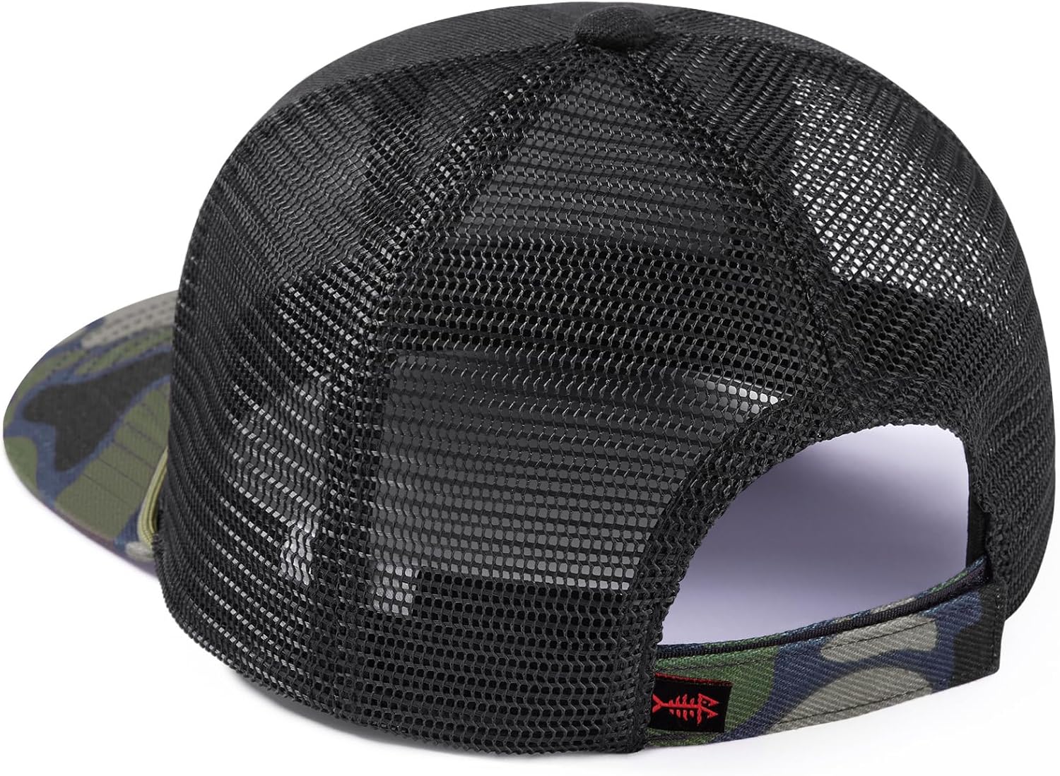 BASSDASH Camo Rope Trucker Hat Baseball Cap Mesh Back for Men Women Duck Deer Hunting Fly Fishing Camping