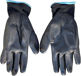 Sandbaggy Polyurethane (PU) Coated Gloves - All Purpose Work Gloves For Men & Women - Warehouse, Garden, Mechanic, Contractor (10, Medium)