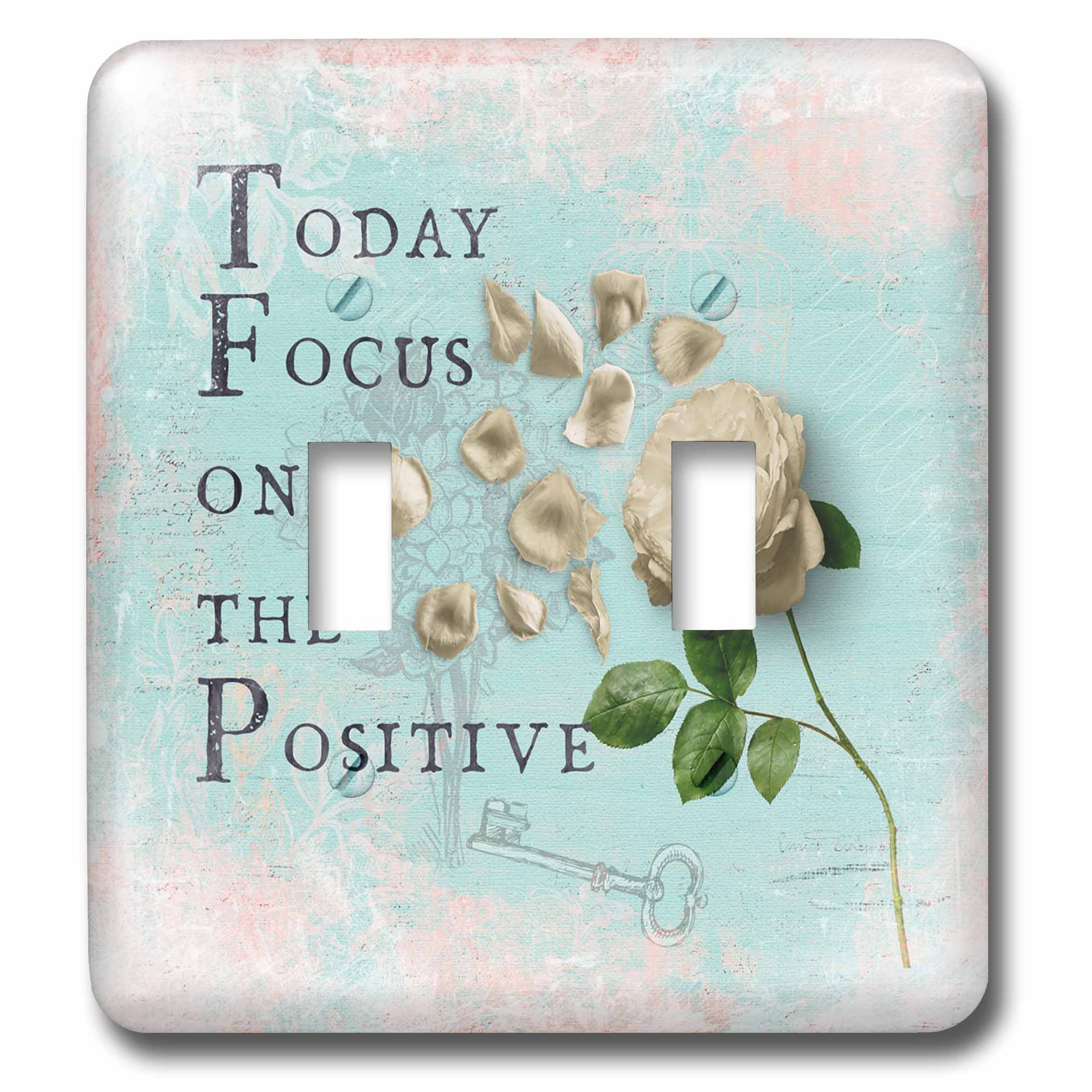 Interruptor de palanca lsp_263153_2 decorativo con fondo menta pastel y estampado floral
