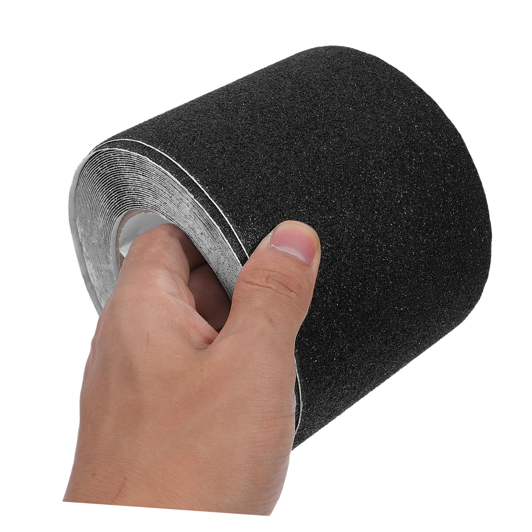 Nastro Antiscivolo per Gradini Nero in Pvc 1 Rotolo 10 M | Striscia Adesiva Forte Tenuta, Resistente All’usura, per Pavimenti e Scale Interne