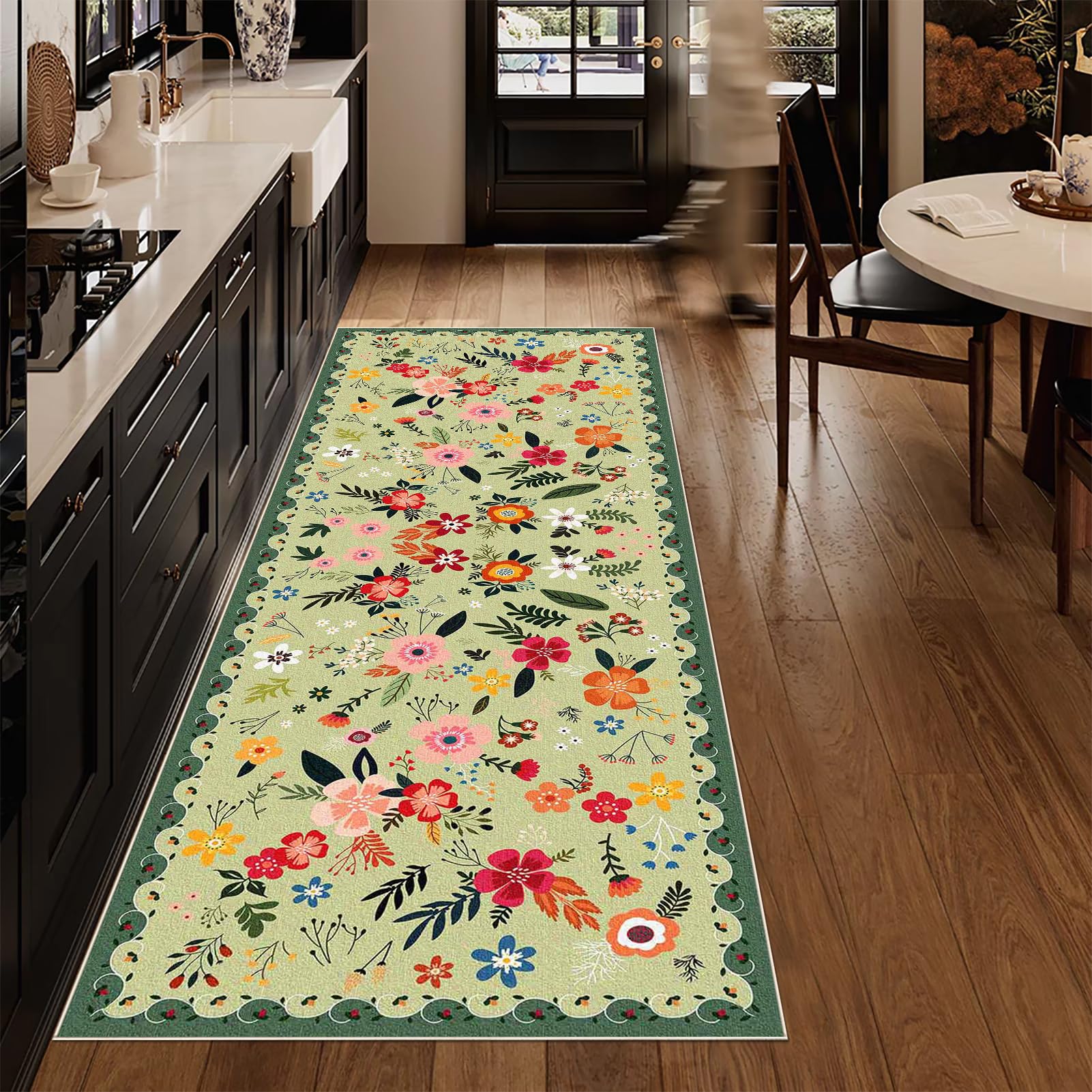 Tappeto Cucina Antiscivolo Lavabile 80 x 280 cm Tappeto Ingresso Corridoio Tappeto Passatoia per Corridoio Moderno Tappeto Corridoio Lungo per Salotto Camera da Letto Casa Ingresso Interno