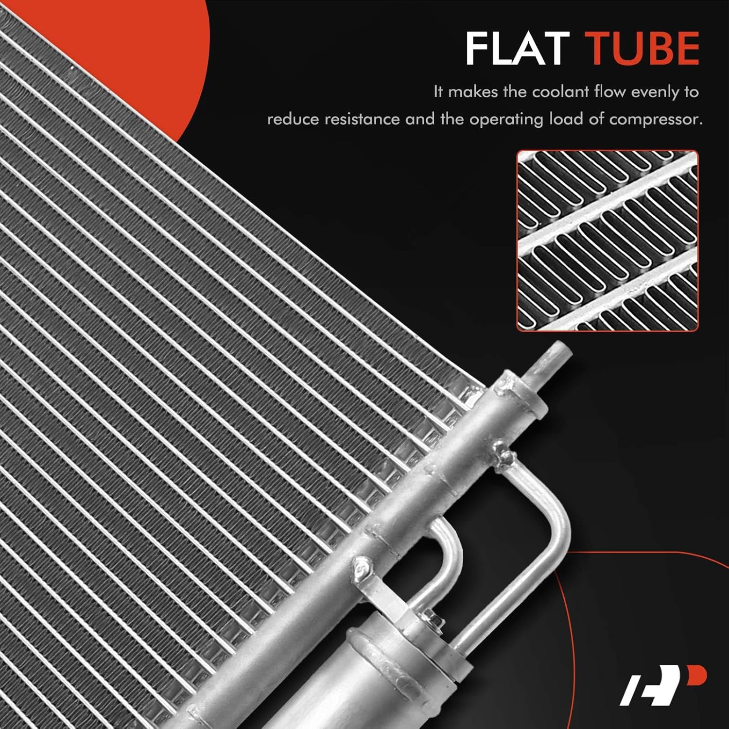 A-Premium Air Conditioning A/C Condenser Compatible with Honda Accord 2003-2007 2.4L 3.0L, Coupe 2dr, Replace# 80110SDNA01