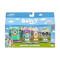 Bluey - Confezione da 4 Personaggi Qui arrivano Gli Omis, Quattro Personaggi Speciali