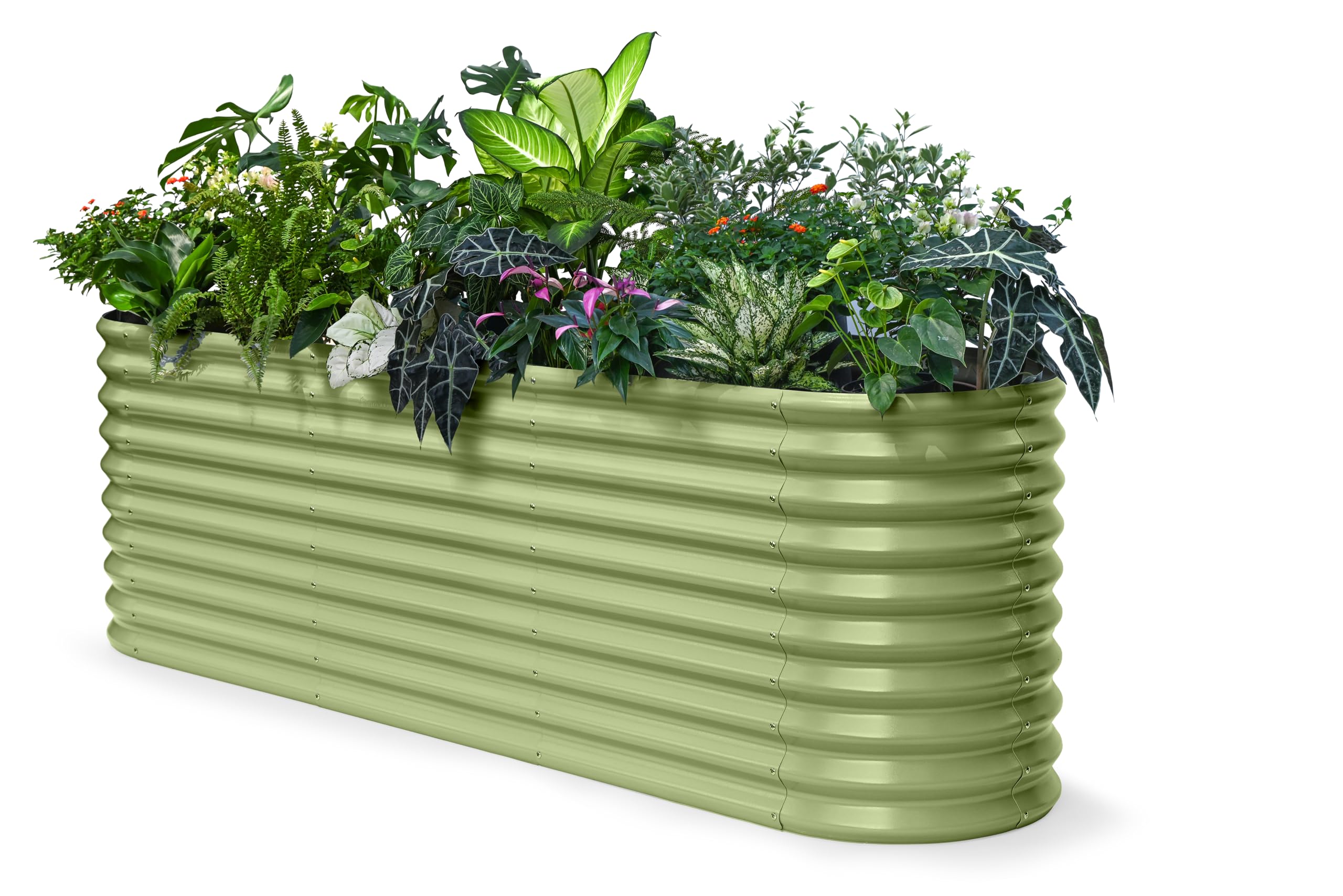 Galvanized Raised Garden Bed - 18" Tall -10