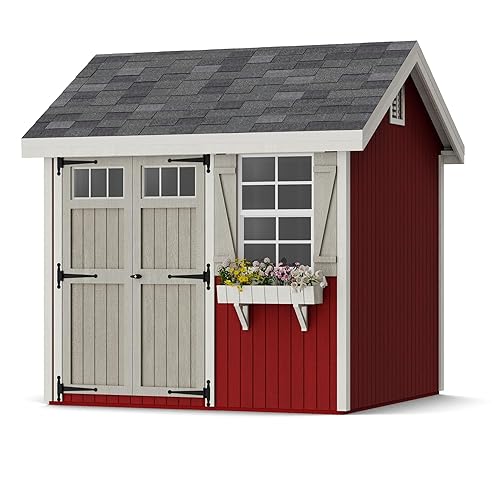 Little Cottage Co. 8x8 Colonial Pinehurst Shed with Operable Window