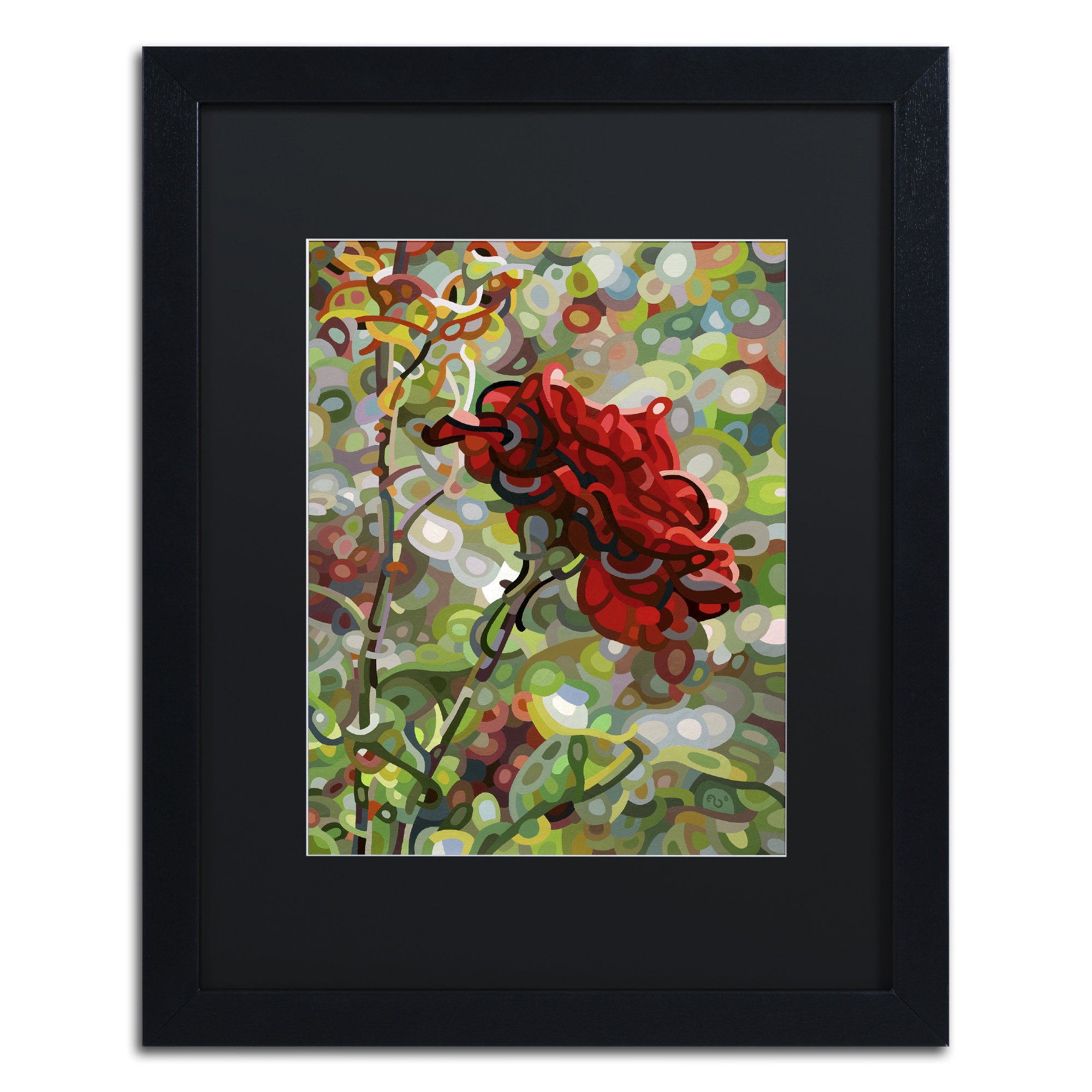 Last Rose of Summer by Mandy Budan Frame, 16" x 20", Black Matte