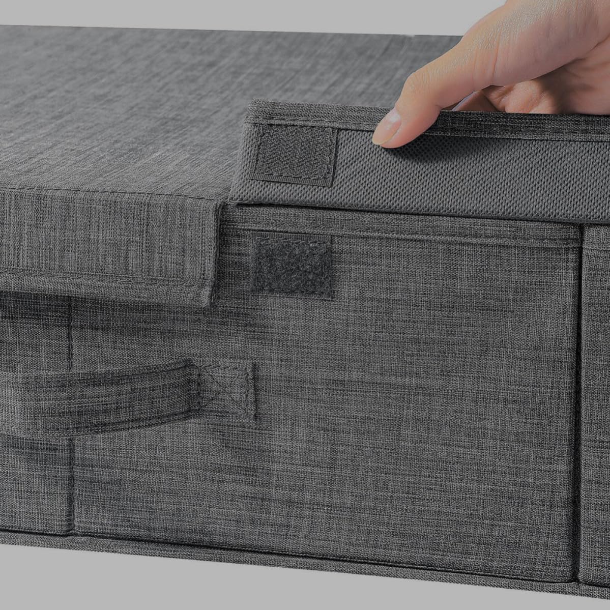 Scatola Organizer Pieghevole per Vestiti Sotto Letto, Contenitore Impilabile per Abbigliamento e Accessori, per Casa e Viaggi
