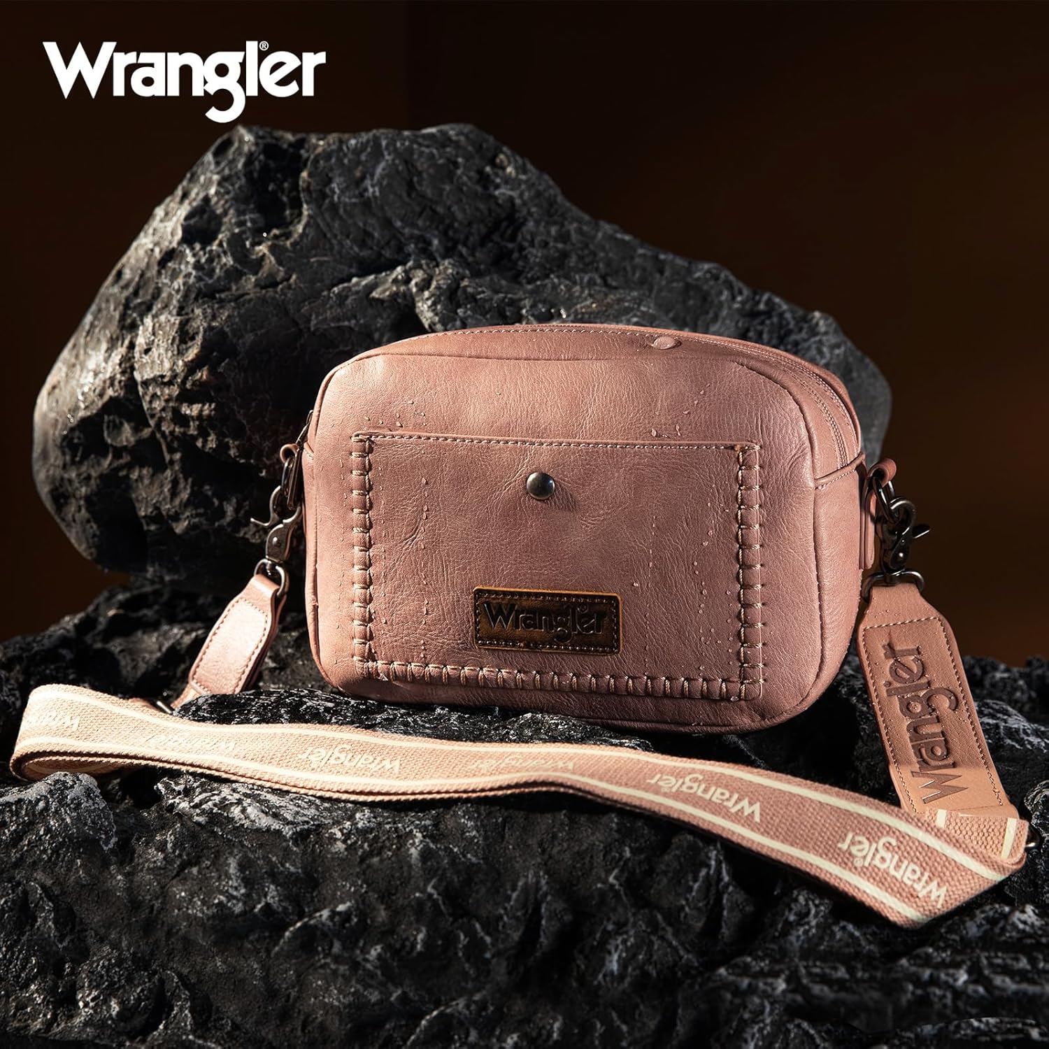 Wrangler Crossbody Purses for Women Trendy Camera Snapshot Bag with Wide Strap - Image 6