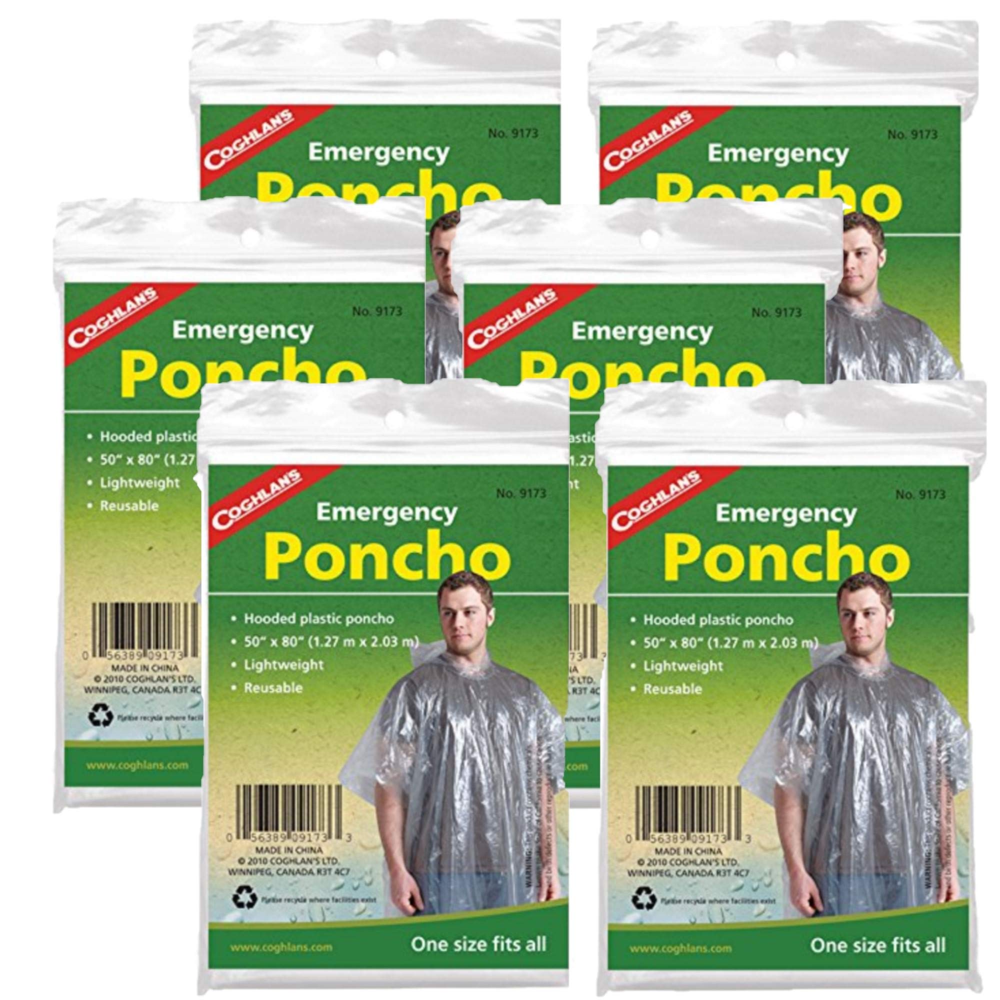 Coghlan'sEmergency Poncho (6 Pack)