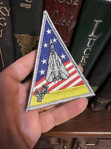 Miniatura 3 de F-14 Tomcat Triangle Patch - con gancho y bucle, 4"