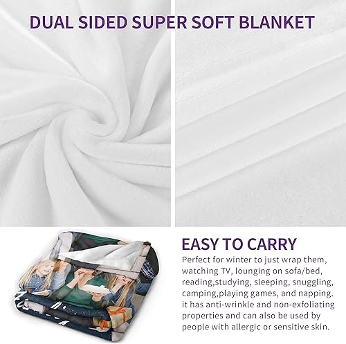 Miniatura 2 de Youltar - Manta personalizada con texto y collage de fotos, regalo de recuerdo de cumpleaños para papá, mamá, niños, perros, amigos o pareja (50 x