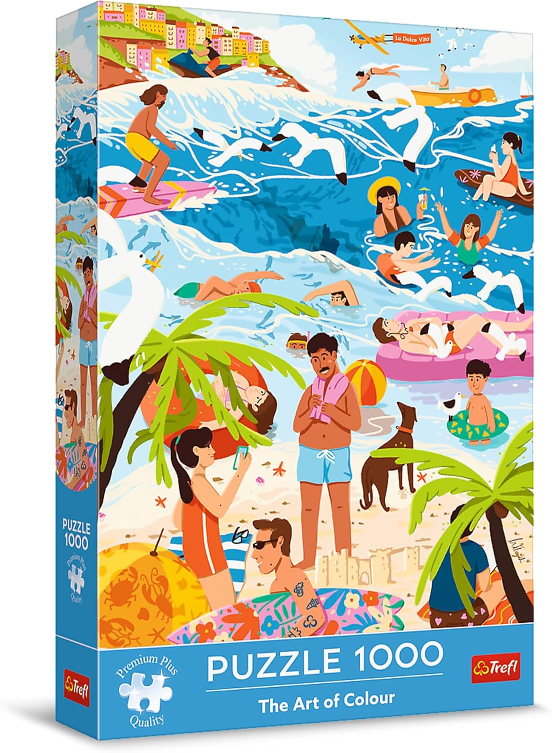 Trefl in the Heat of the Holiday Season 1000 Jigsaw Puzzle, Premium Plus, The Art of Colour 27"x19" Colorful Series, Perfect Piece Fit, for Adults and Children from 14 Years