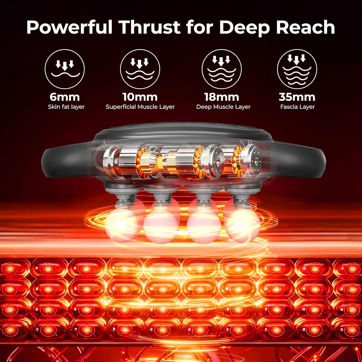 16 Head Massage Gun Set, Deep Tissue Percussion Massager with 9 Modes & 9 Intensities, Pain Relief, Portable & Quiet, Massage Tools for Back, Shoulders, Legs, Foot, Full Body Muscle Relaxation