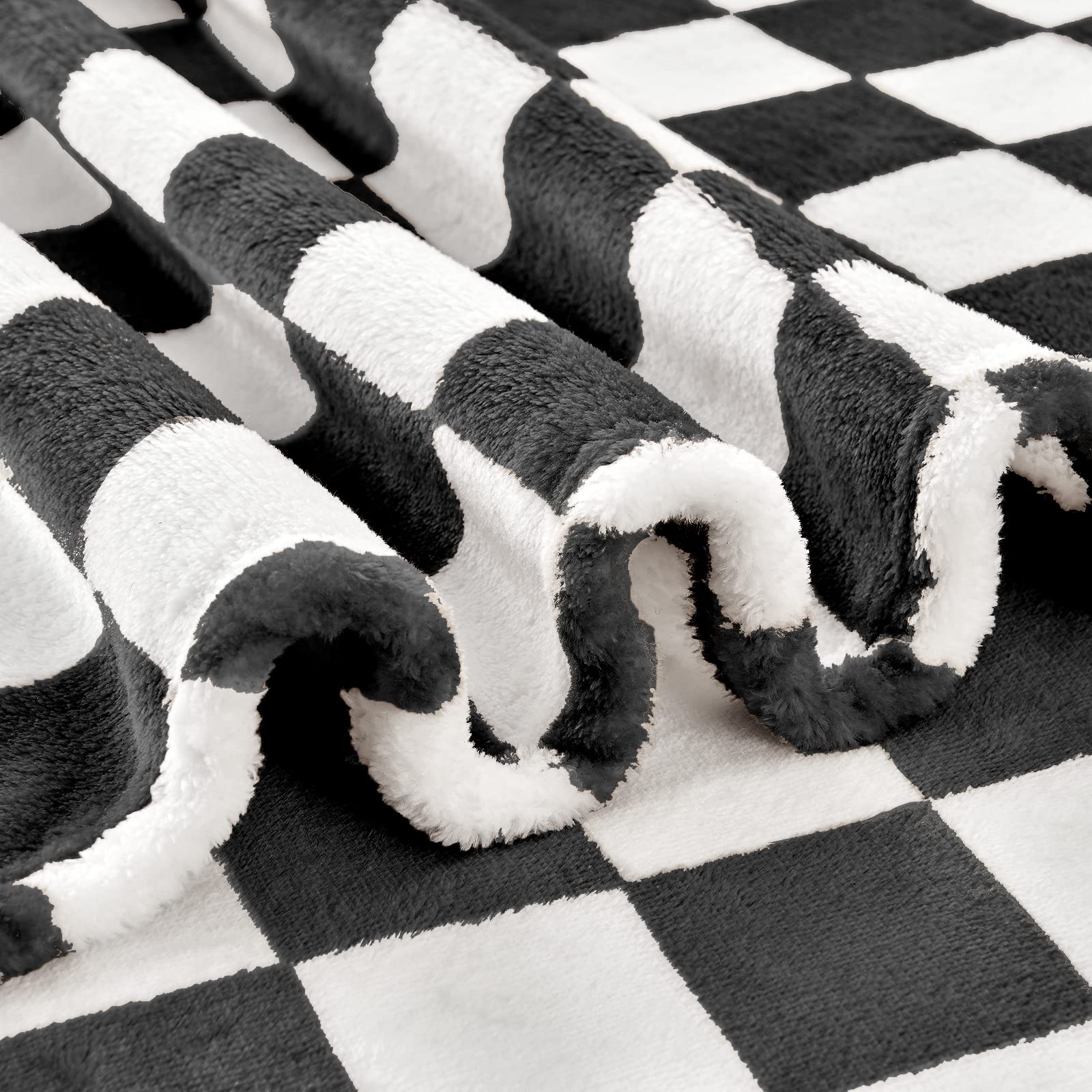 Amazon｜Edenleaf チェックブランケット フランネル スロー