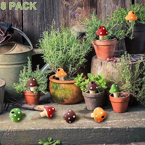 Miniatura 7 de 8 globos de riego de plantas de hongos picos de riego automático dispositivos de riego de plantas inserto de maceta de riego automático estacas de