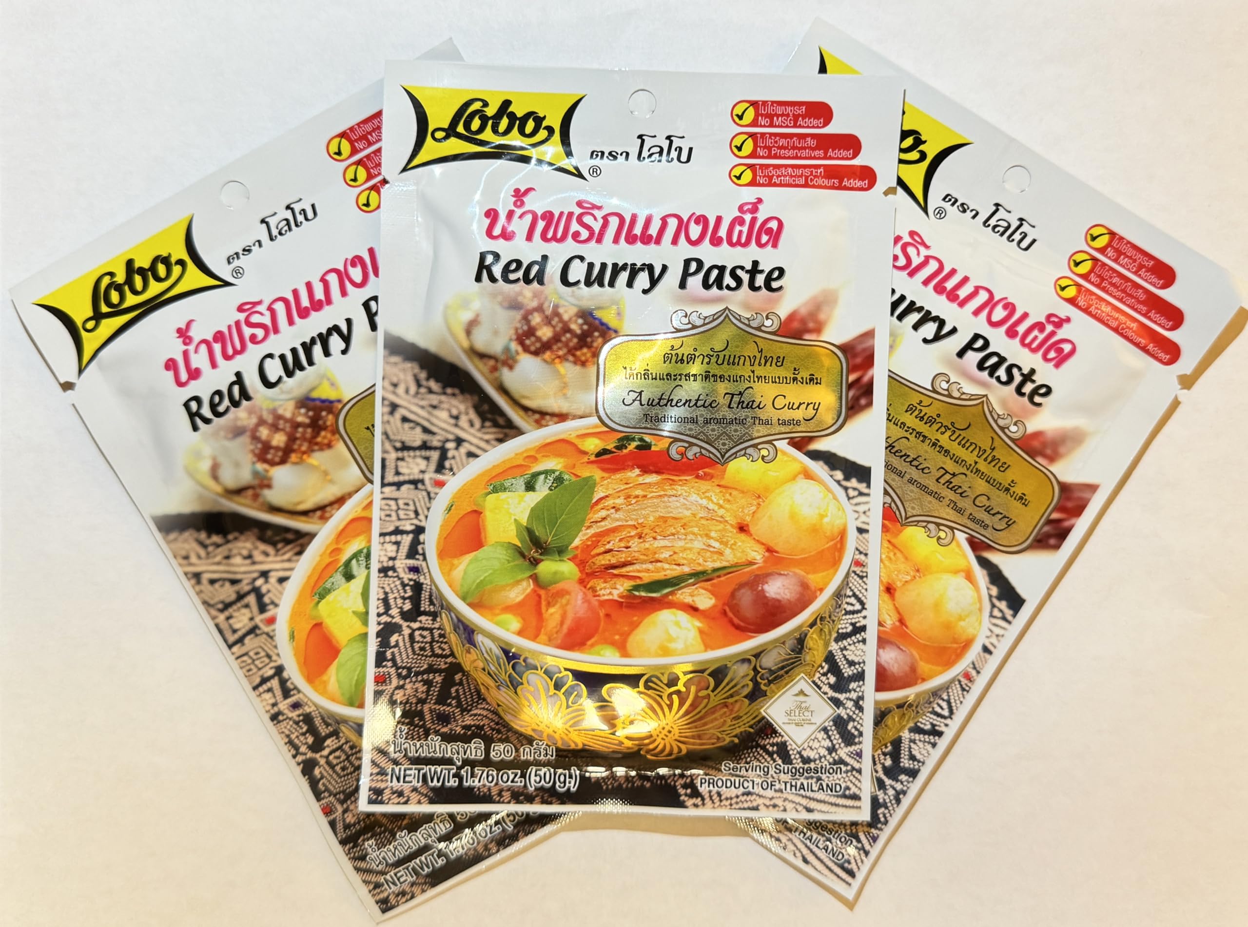 Lobo, Red Curry Paste, 50 g [Pack of 3 pieces]