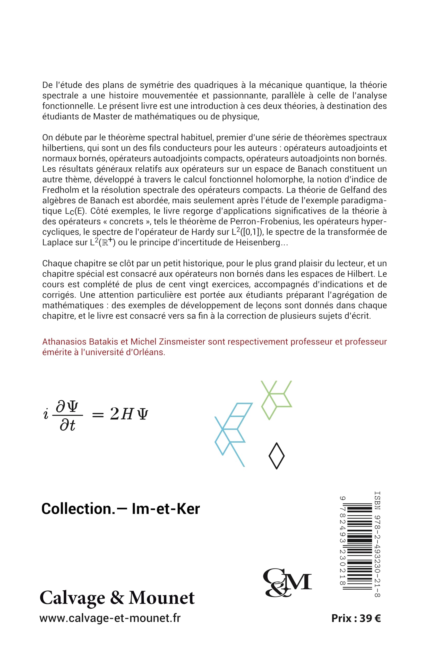 De l'Analyse fonctionnelle à la Théorie spectrale: Master, Agrégation