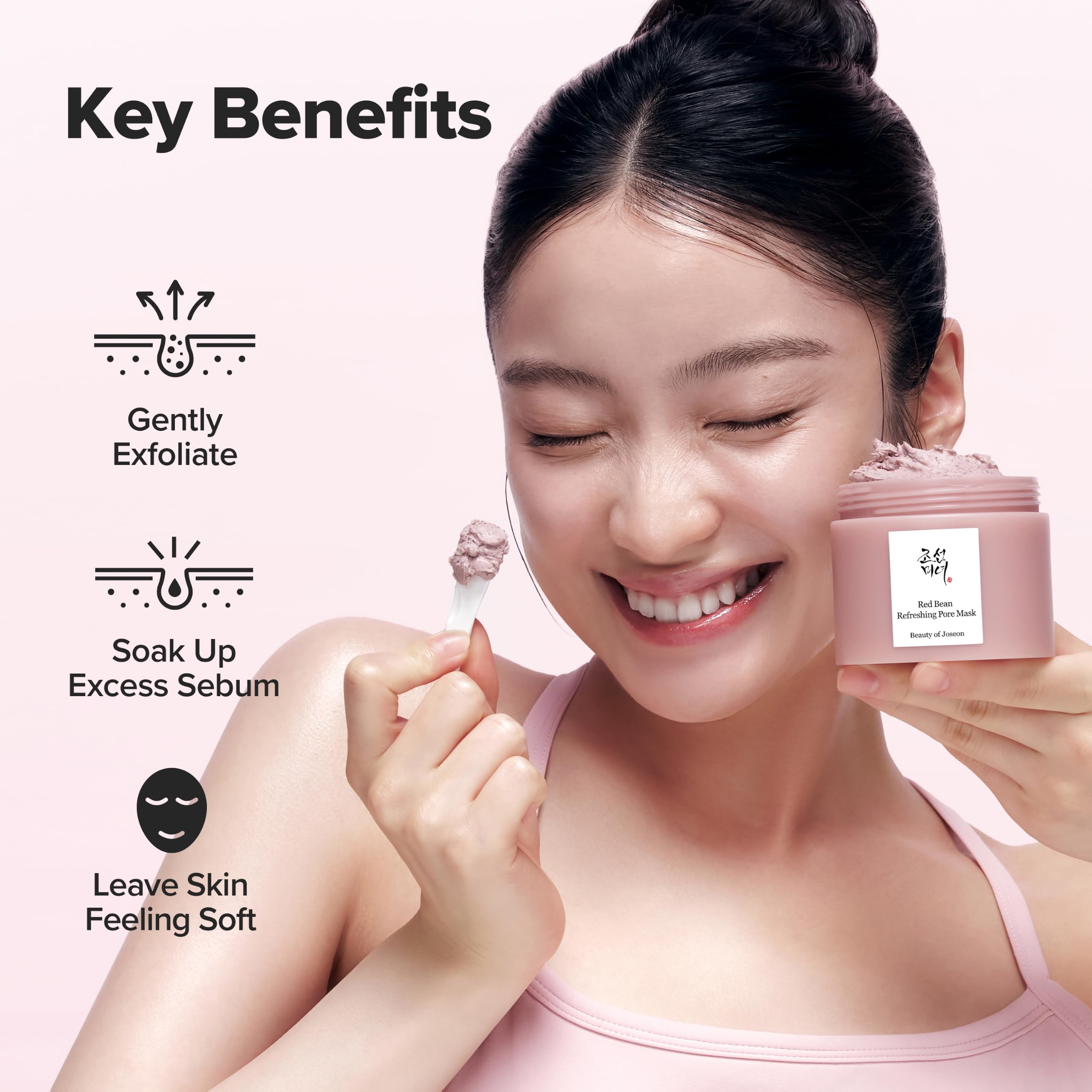 Beauty of Joseon Red Bean Pore Refreshing Mask Mud Cream Hydrating Wash Off Pack, Pore Cleansing Exfoliator, Korean Skin Care for Men and Women 140ml 2