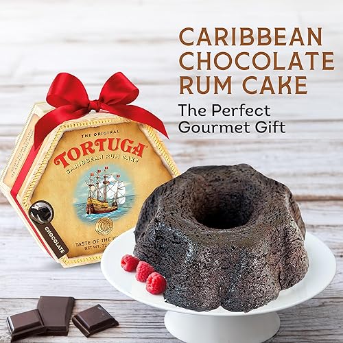 Miniatura 1 de TORTUGA Pastel de ron de chocolate caribeño  16 oz  Caja de 20  El regalo gourmet premium perfecto para rellenos de calcetines, cestas de regalo y