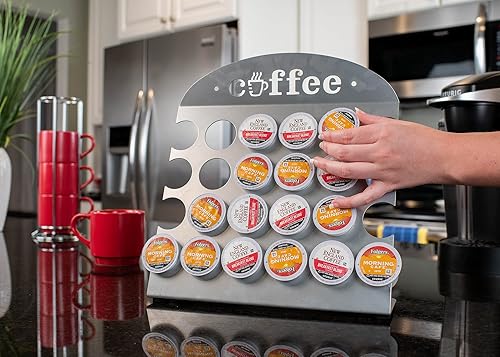 Vista 6 de Nat & Jules - Soporte para cápsula K de metal de hierro (12.5 x 11.75 pulgadas), color café