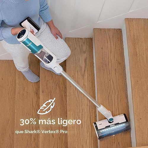 Miniatura 3 de Shark Aspiradora inalámbrica Clean & Empty  Ligera inalámbrica con filtro HEPA, portátil, recargable, sistema de vacío automático, aspiradora para