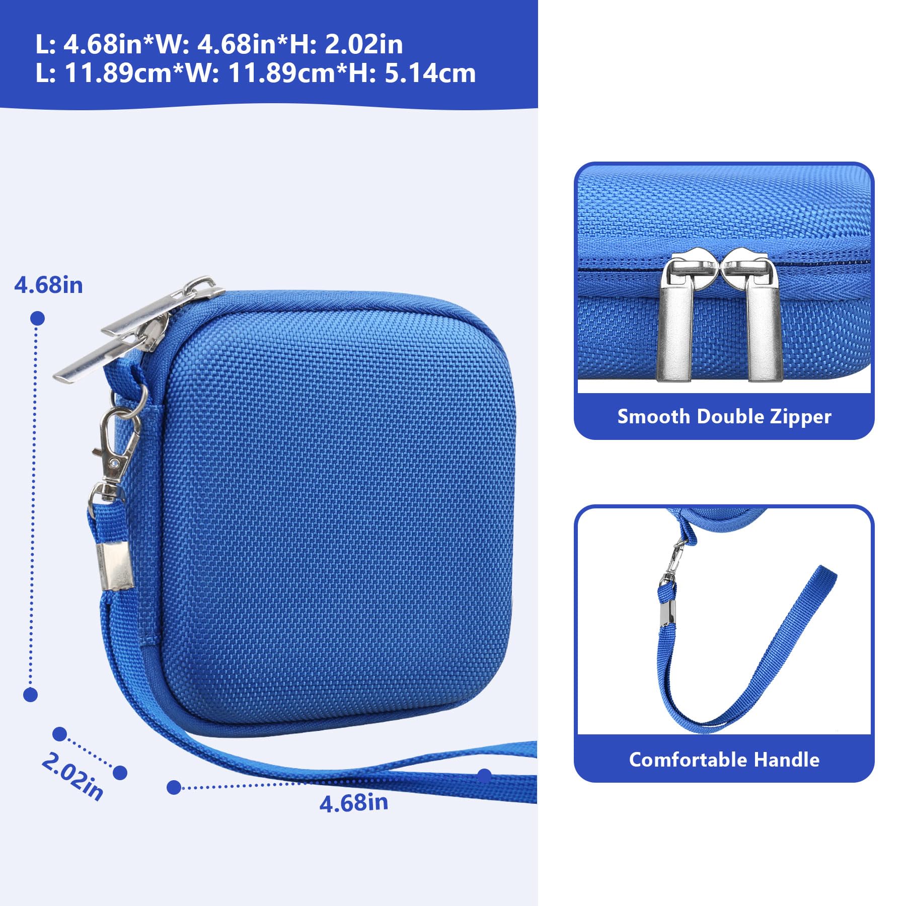 Supmay Étui de transport rigide pour console de jeu portable RG34XXSP/RG35XXSP, support de rangement de voyage rétro avec sac en maille pour carte SD, câble de charge USB, manuel de l'utilisateur
