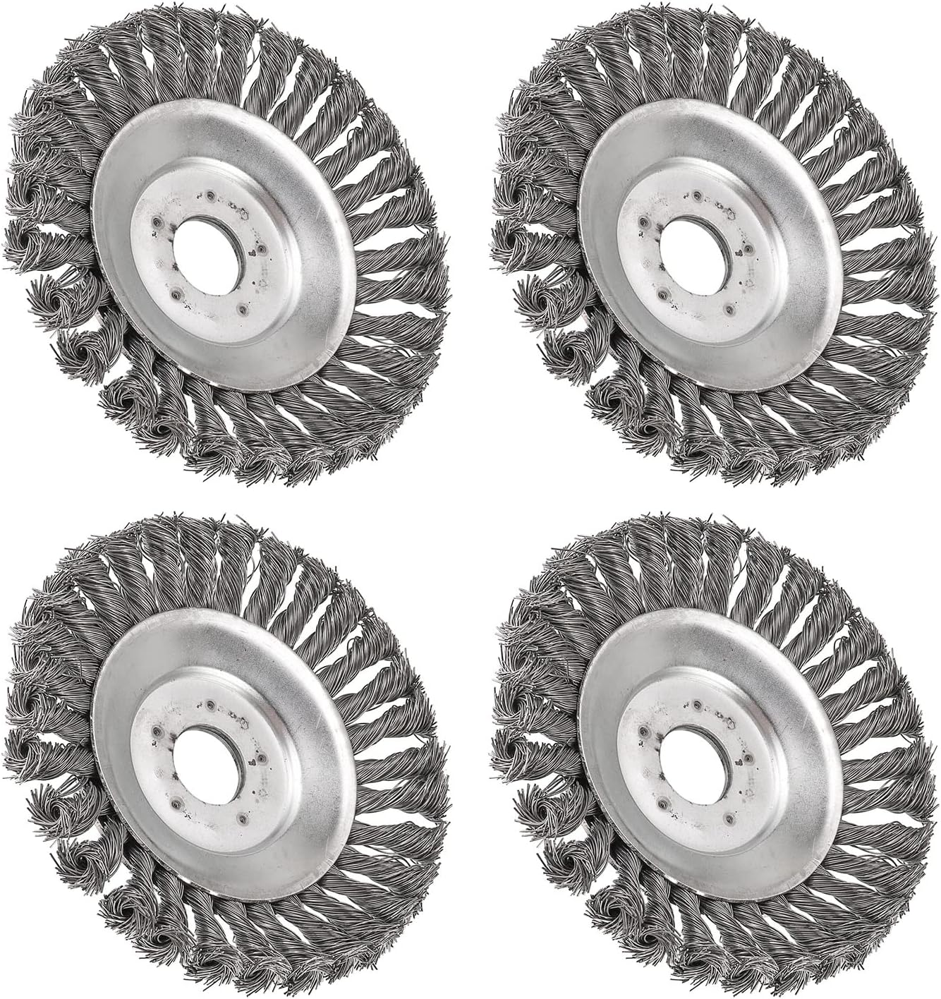 NIKJEBDF 4 pcs Unkrautbürste 8 Zoll Profi Wildkraut Fugenbürste Stahl ...