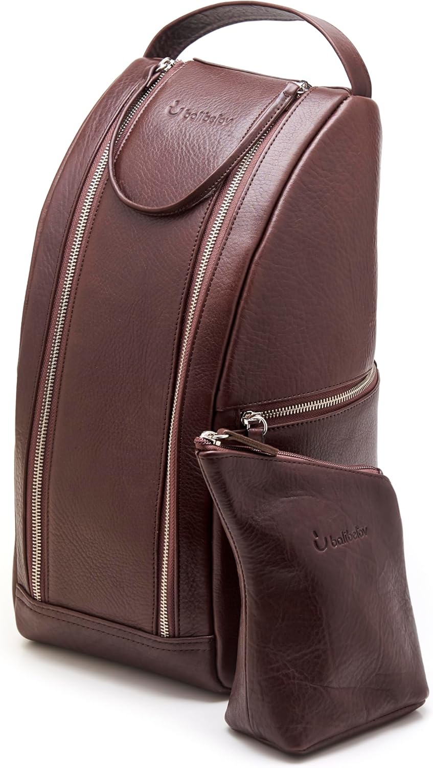 BALIBETOV Yerba Mate Gourd Set Bag - Argentine Leather Yerba Mate Travel Bag - Yerba Mate Carry (Brown)