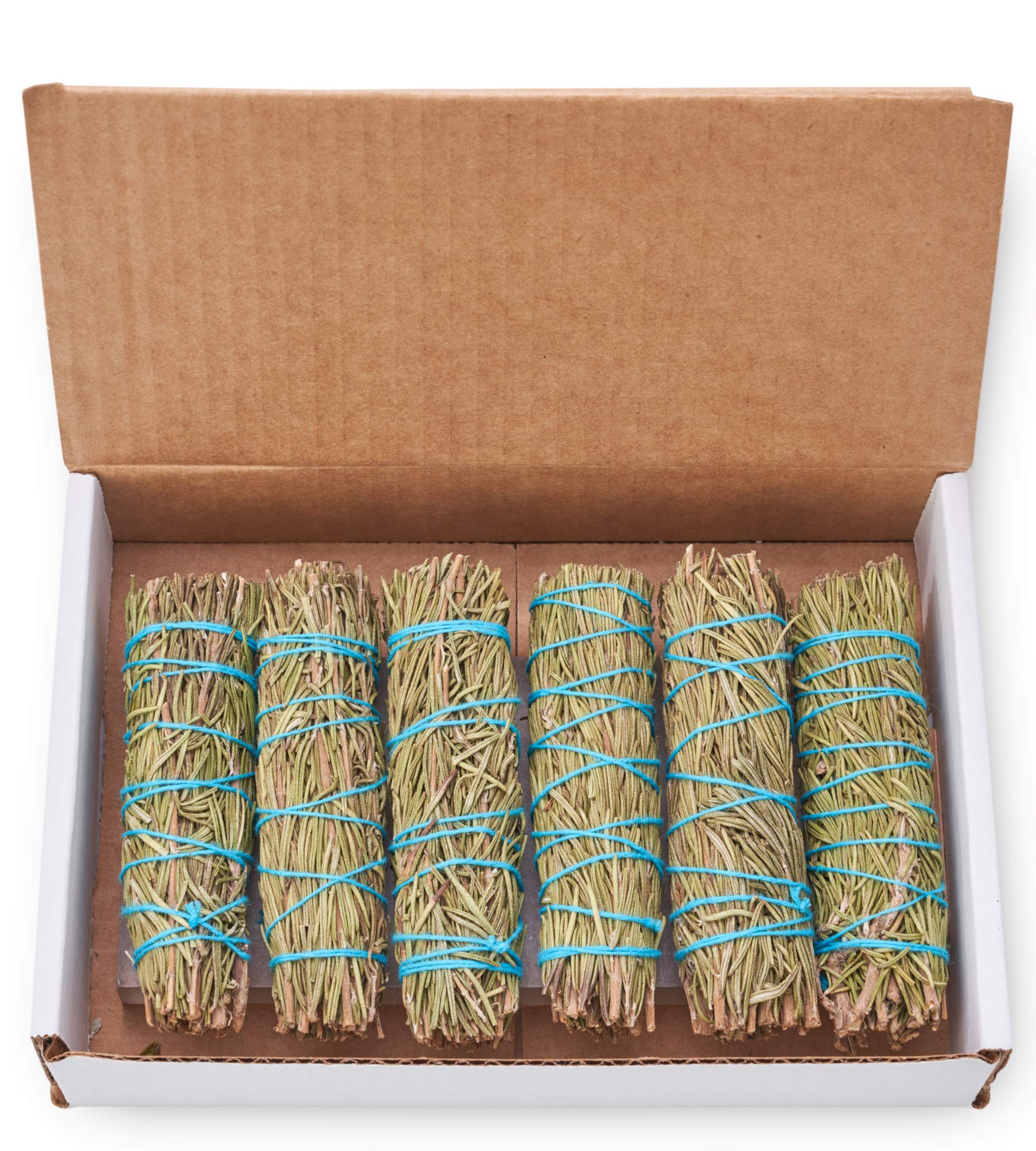 Rosemary Sage 6 Pack (4-Inch) - Smudge Kit Replenishment Refill Smudging Kit Bundles | Sustainably Grown Sage Bundles | Sage Smudge Sticks