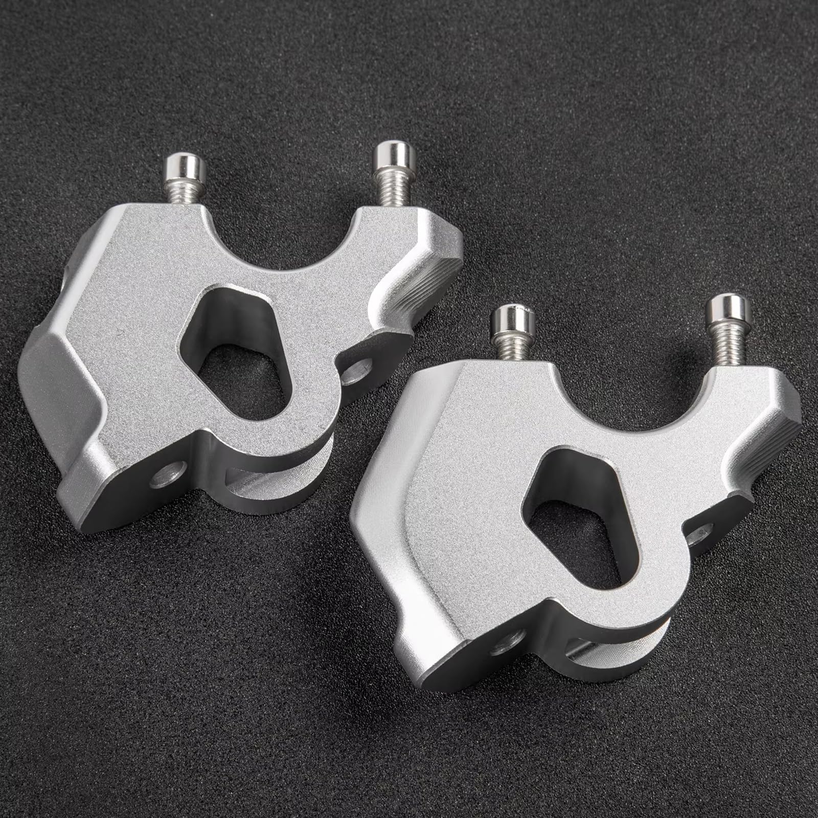 2pcs Moto Supporti Manubrio Riser per R1300GS R 1300 GS Adventure TE Trophy 2024 2025 - Argento