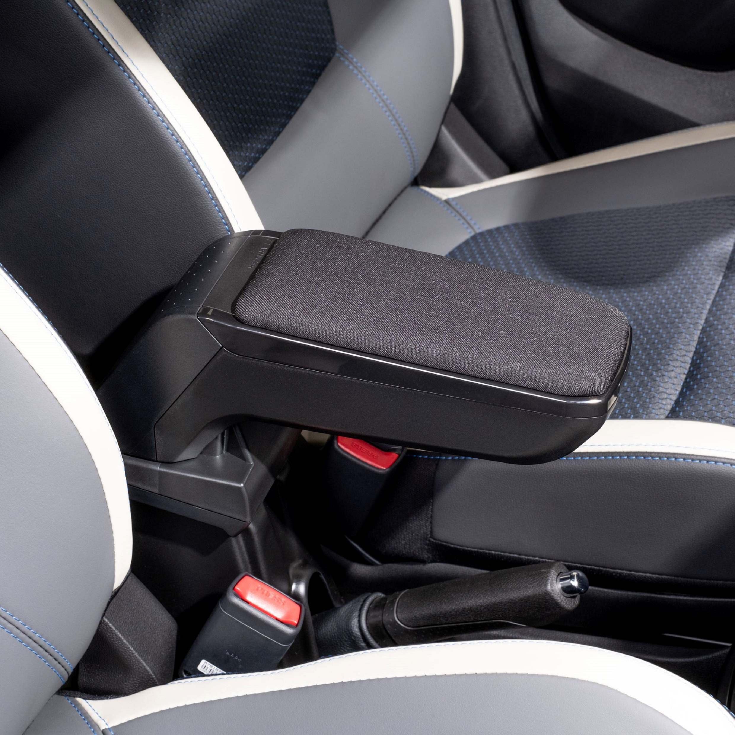 Rati Armster S Bracciolo compatibile per TOYOTA AYGO X Hibrido 2026 [tessuto, nero]