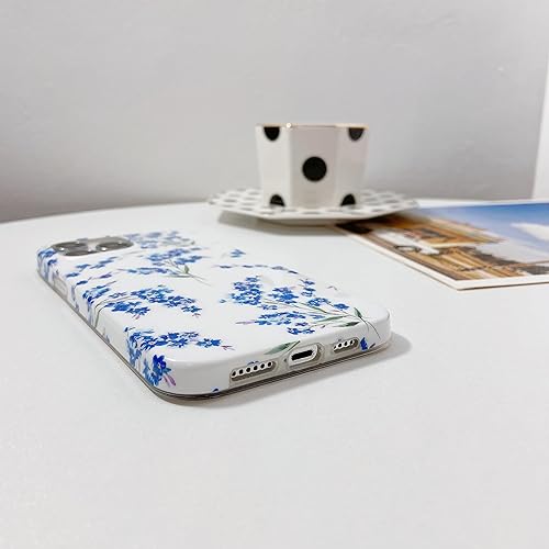 Miniatura 8 de J.west Funda floral para iPhone 13 Pro de 6.1 pulgadas, diseño de patrón de flores de TPU suave, parachoques a prueba de golpes para mujeres y
