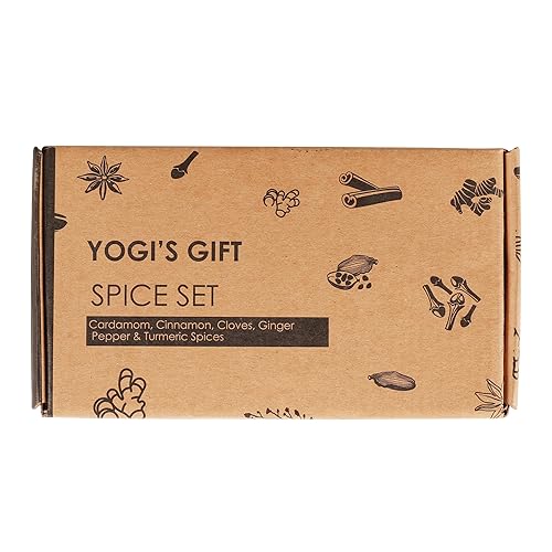 Miniatura 3 de Set de especias (6 especias esenciales)  Cardamomo, canela, clavo, jengibre, pimienta, cúrcuma  Set de regalo perfecto para especias  por Yogi's Gift