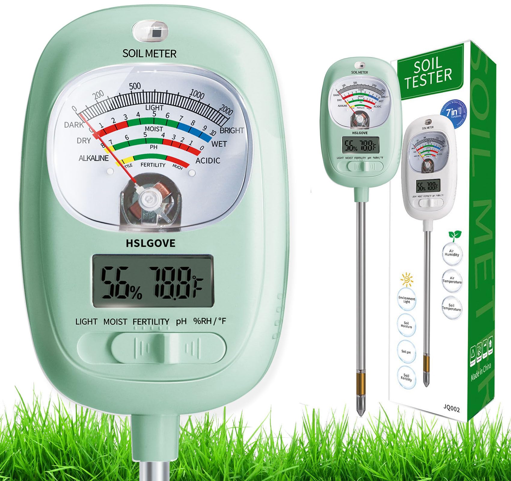 HSLGOVE 7-in-1 Soil Test Kit