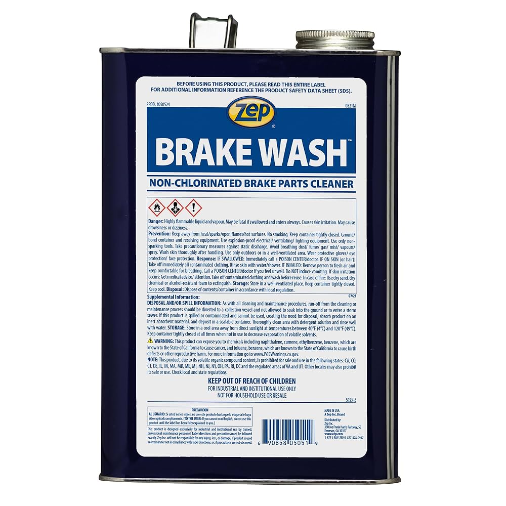 Amazon.com: Zep Brake Wash Liquid Non-Chlorinated Parts