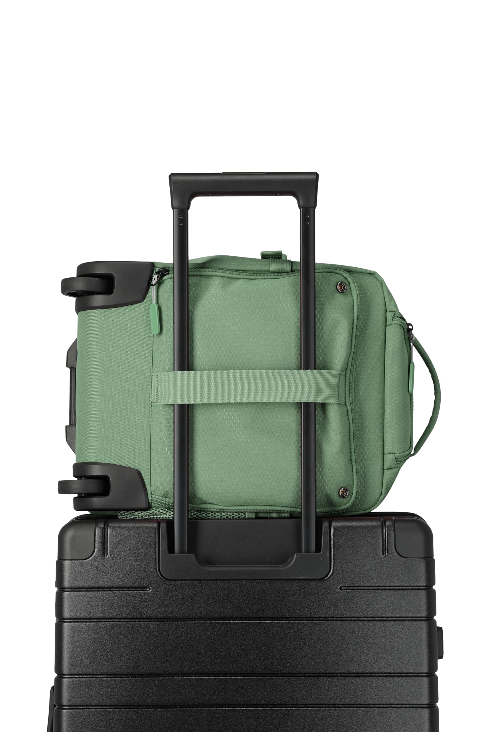 Travelite Rucksack KICK OFF, Laptopfach 15,6 Zoll, Handgepäck Rucksack mit Rollen und Teleskopgestänge, vielseitiger Reiserucksack, 30 x 40 x 20/23 cm, 24/28 L