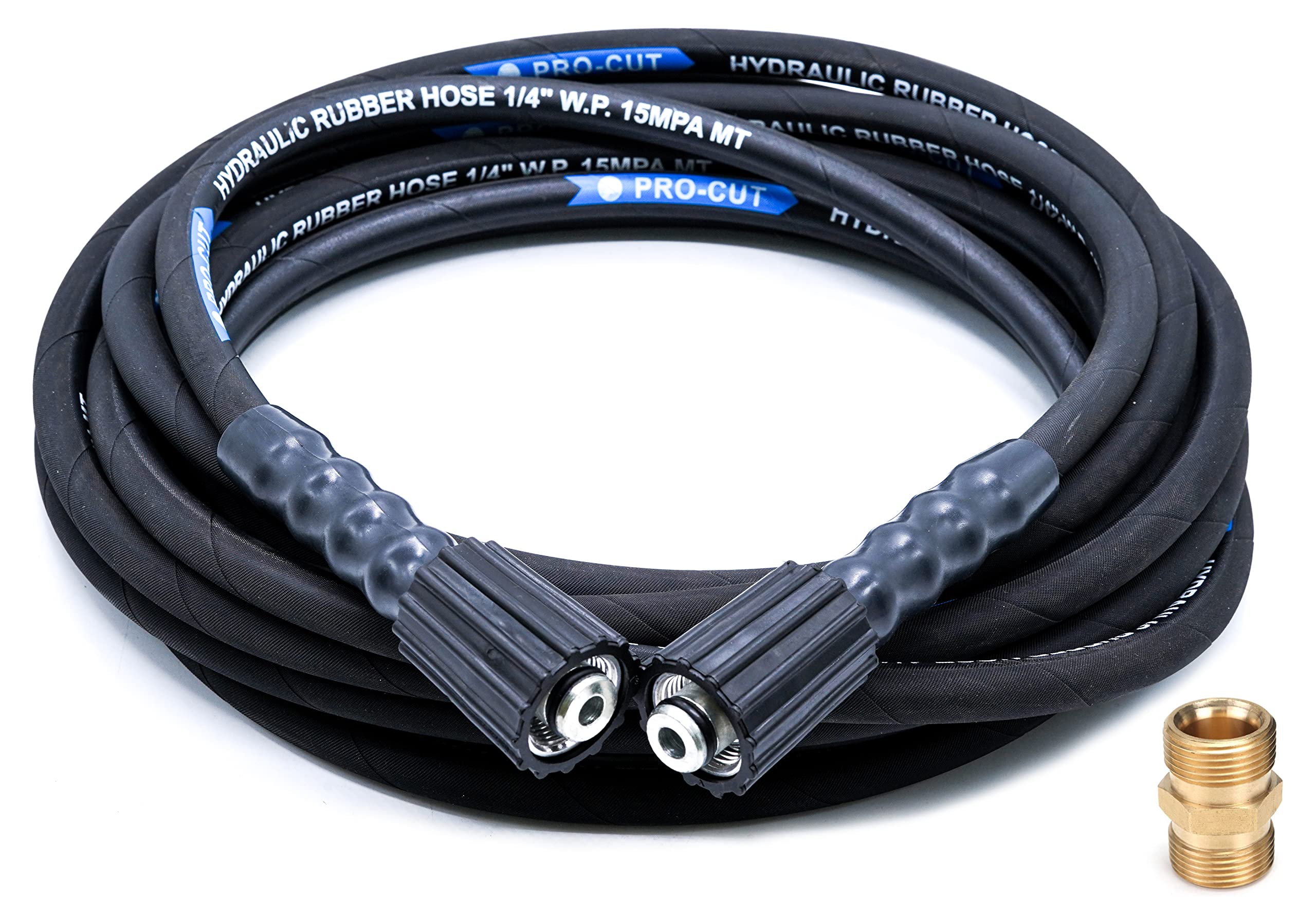 JPT Pressure Washer Hose Pipe 8 Meter Upto 2150 PSI Heavy Duty Black Molded Pipe With M22 Adaptor Compatible With JPT, STARQ, REQTECH Pressure Washer (8 Meter) (B09R25WP9Y) Amazon Price History, Amazon Price Tracker