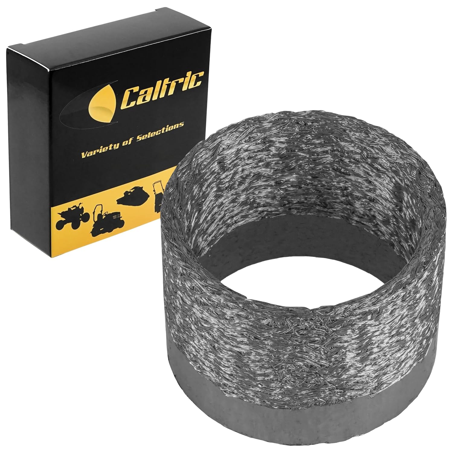 Caltric Muffler Pipe Gasket Compatible with Yamaha Nytro Rs90N 2006-2007 / Rs Rage Rsg90 2005-2007