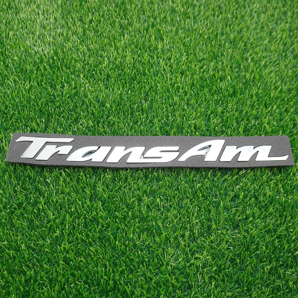 2Pc 1993-2002 Trans Am Door Emblem Letters 3D Badge Nameplate Logo Replacement for Trans Am (Chrome)
