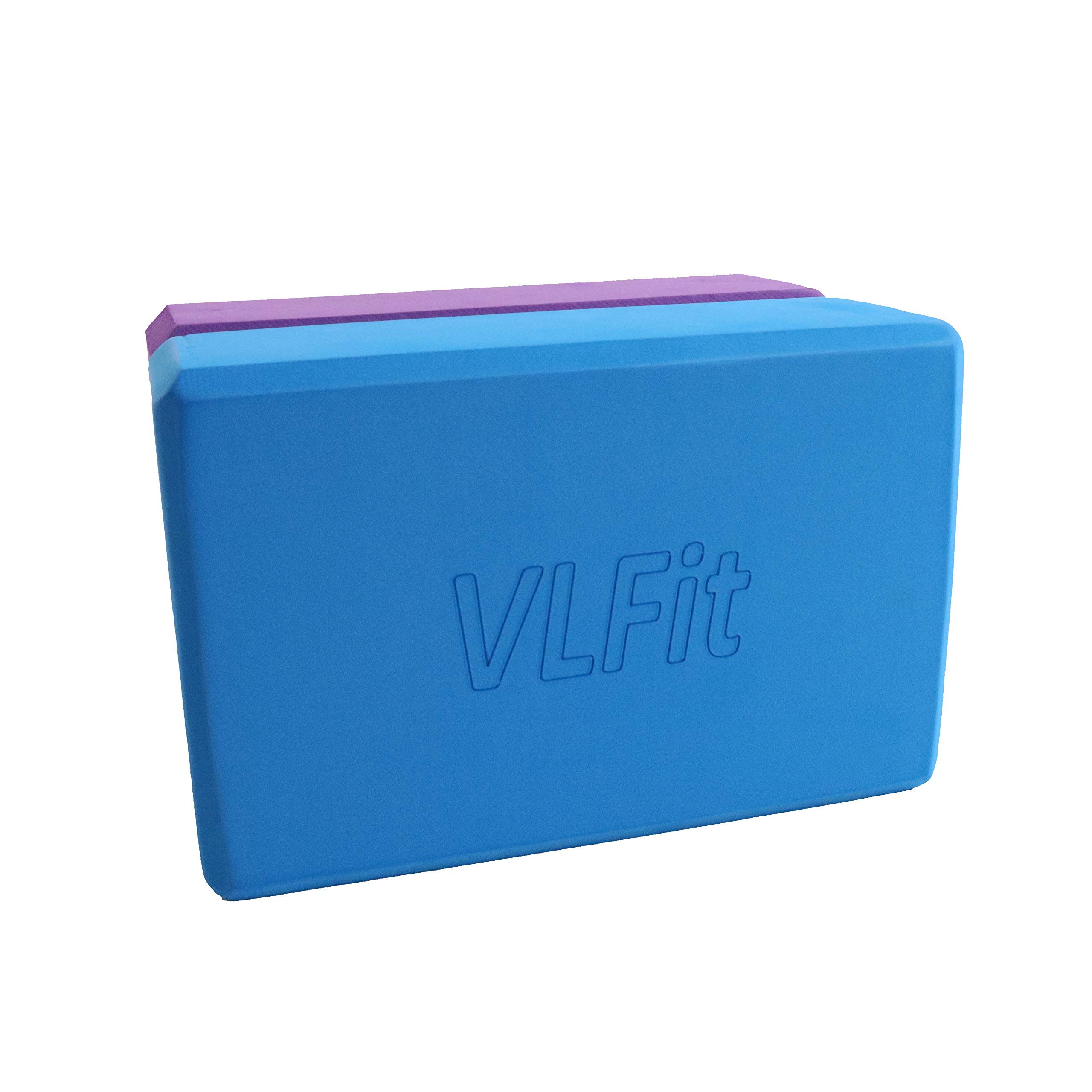 GEOOT Blocchi Yoga In Schiuma EVA, Set Da 2, 7.5x15x23 Cm, Superficie Antiscivolo, Per Stretching E Pilates, Colore Viola