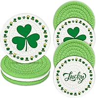 Vista 11 de Posavasos de otoño de Acción de Gracias de Whaline Hojas de arce hechas a mano trenzadas de algodón para bebidas, naranja y amarillo