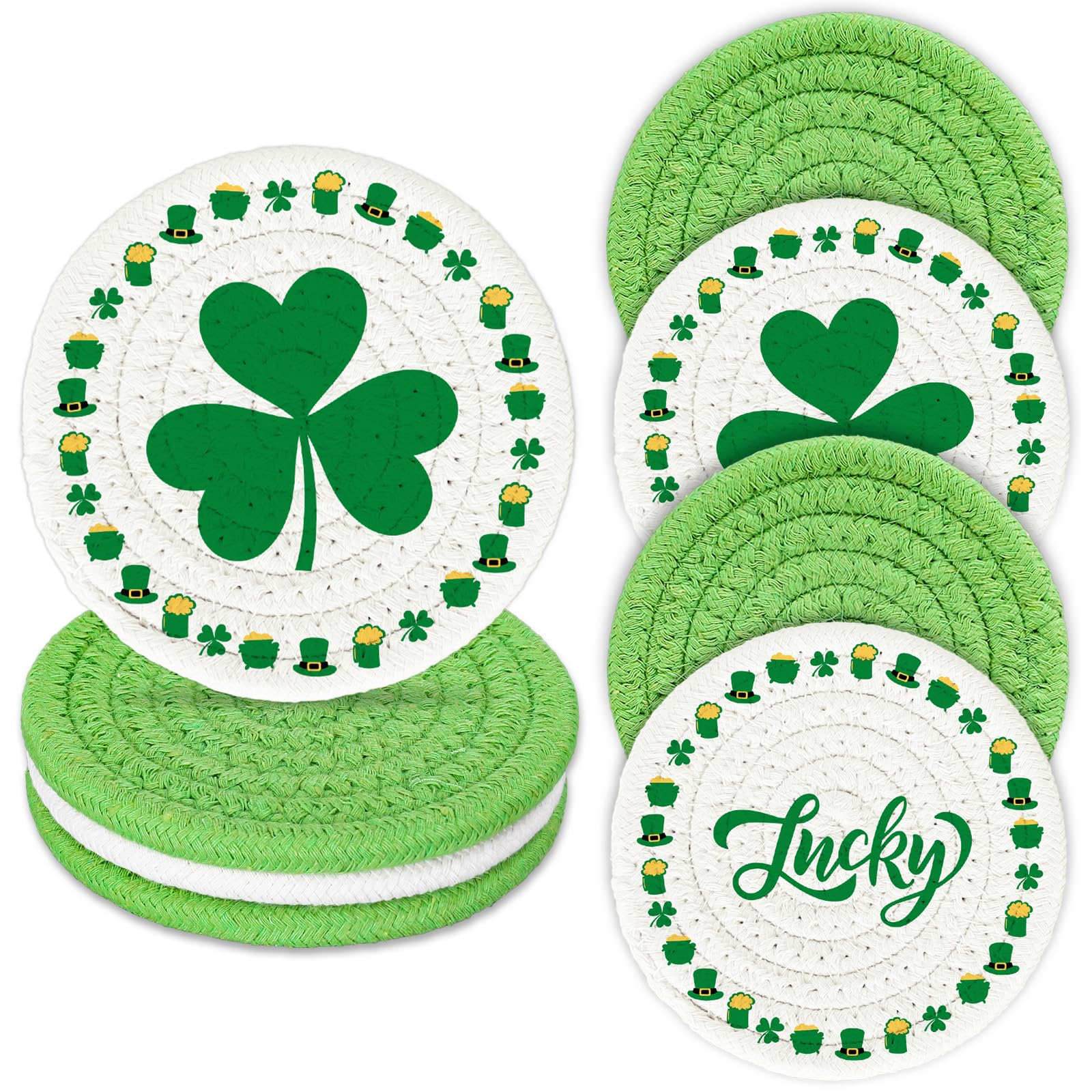 Dessous de verre Saint-Patrick tressés pour apéritif celte réussi