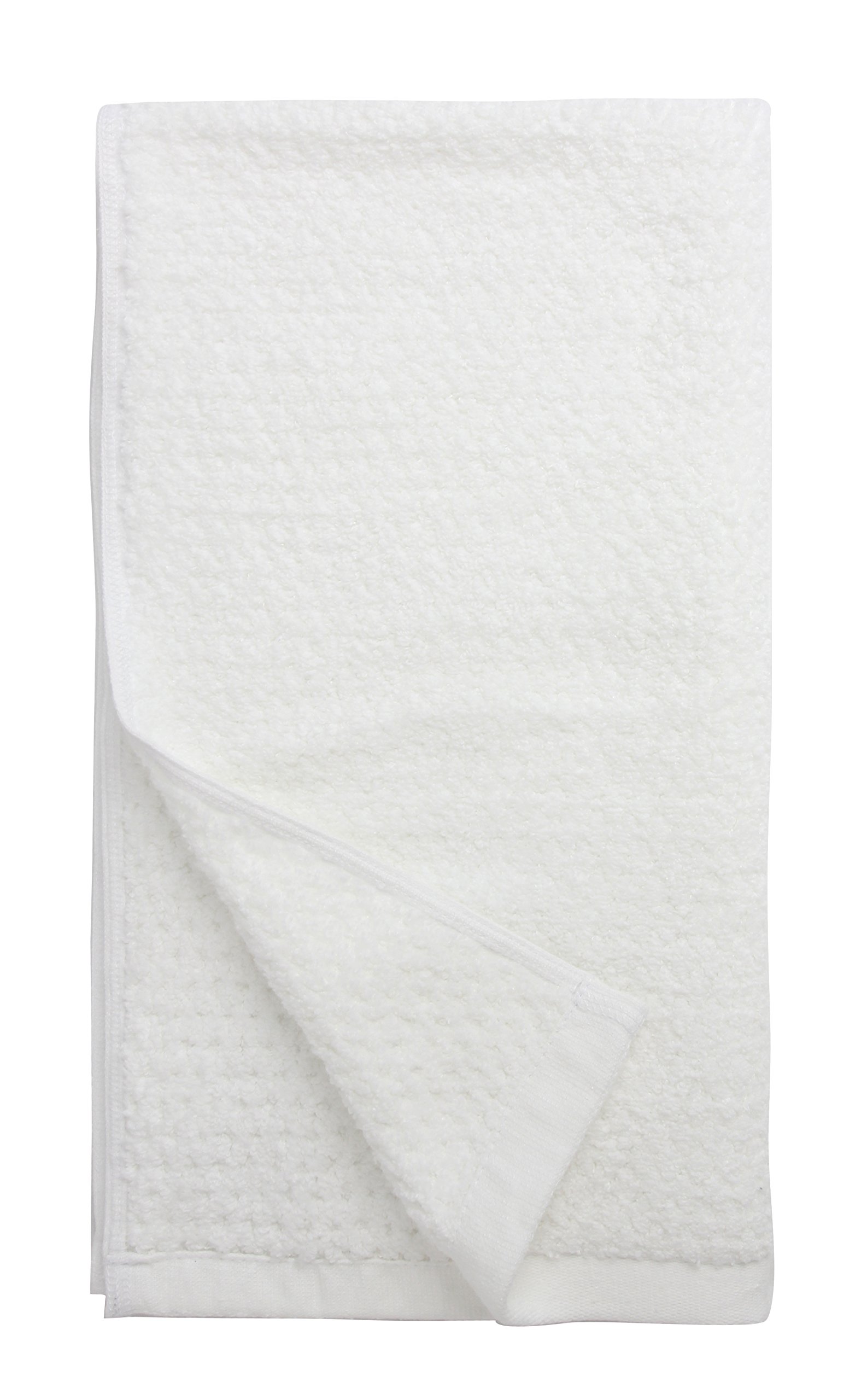 Everplush Diamond Jacquard Quick Dry Hand Towel Set in White