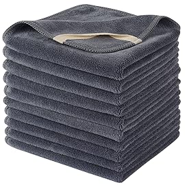 SINLAND Microfiber Facial Cloths Fast Drying Washcloth 12inch x 12inch Absorbent Face Wash Cloth Soft Makeup Remover Cloths