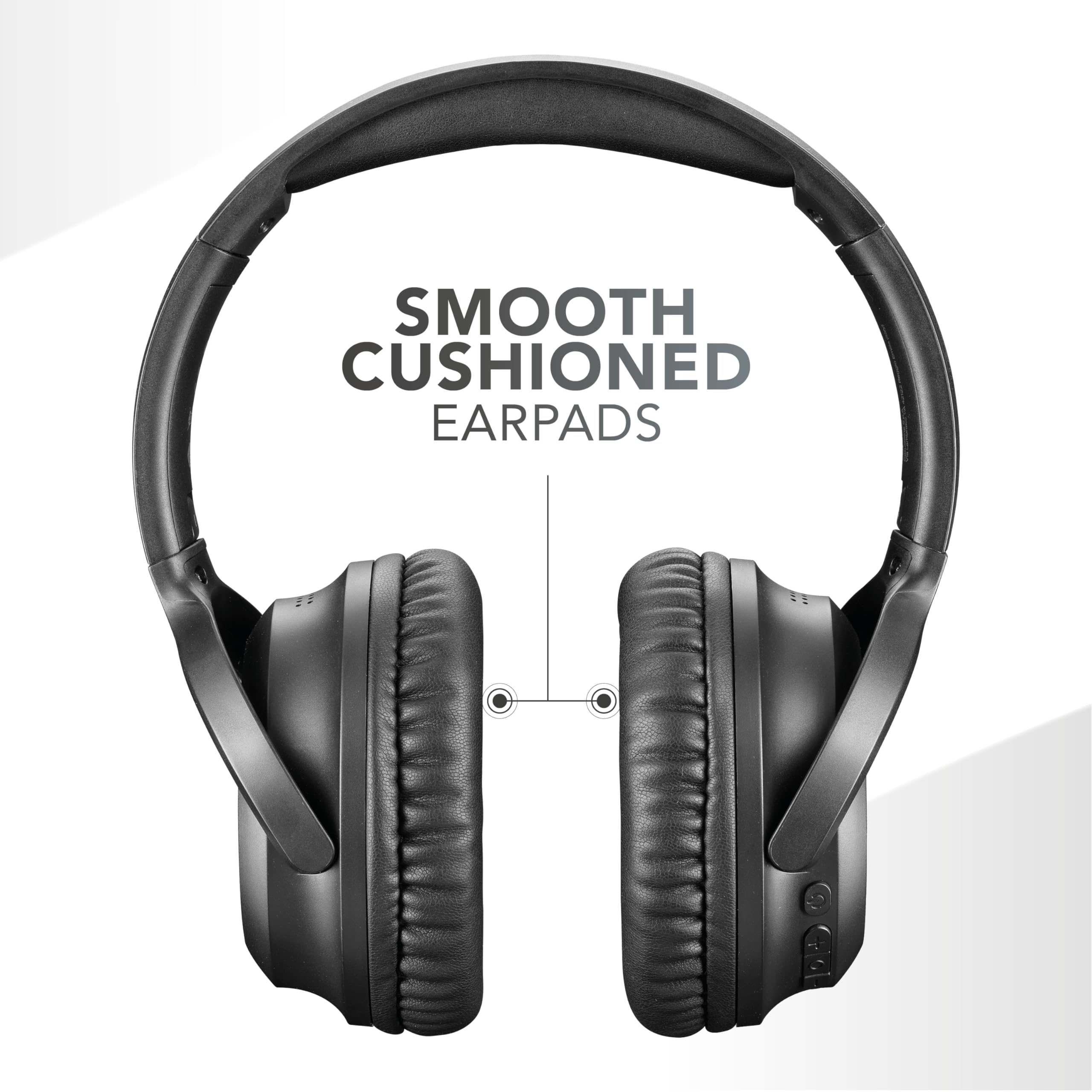 Music Sound - Sunbeat - Auriculares inalámbricos con Paneles solares - Tiempo de Juego 40 Horas - Diadema Suave Ajustable - Modo de Carga Dual: Cable USB-C o Paneles solares - Negro